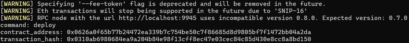 Gas token deployed